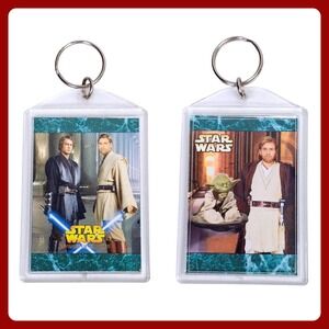 Star Wars‎ Revenge Of The Sith Keychain Anakin Obi-Wan Yoda Episode III Movie